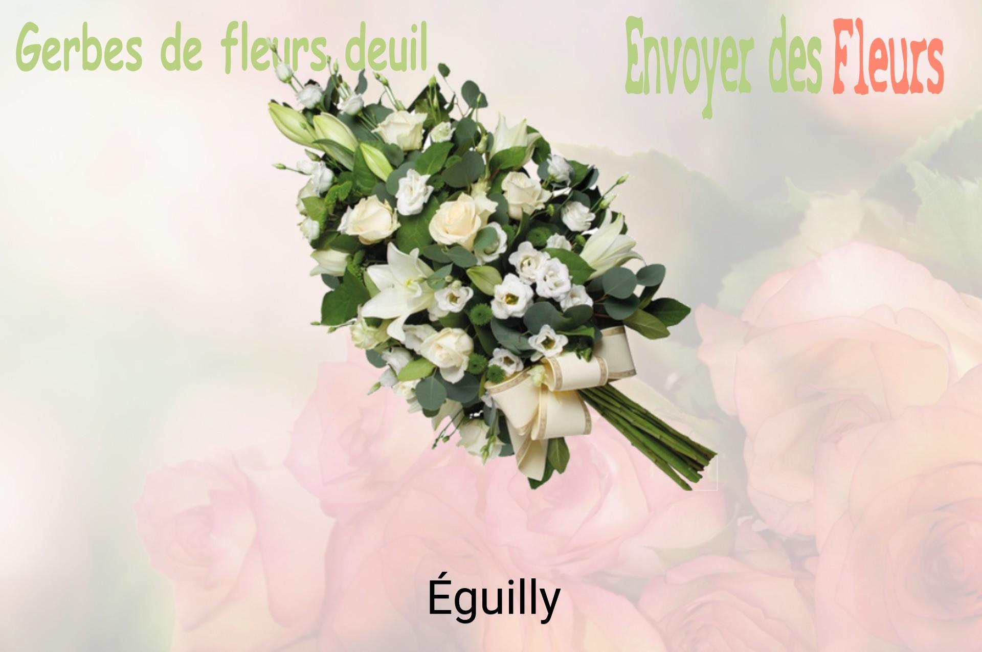 Gerbe de fleurs de deuil livrée à Éguilly